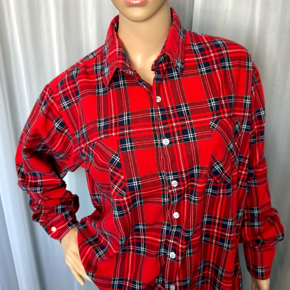 THE KEY CLUB Women’s Flannel Shirt (Size L) - Picture 3 of 14